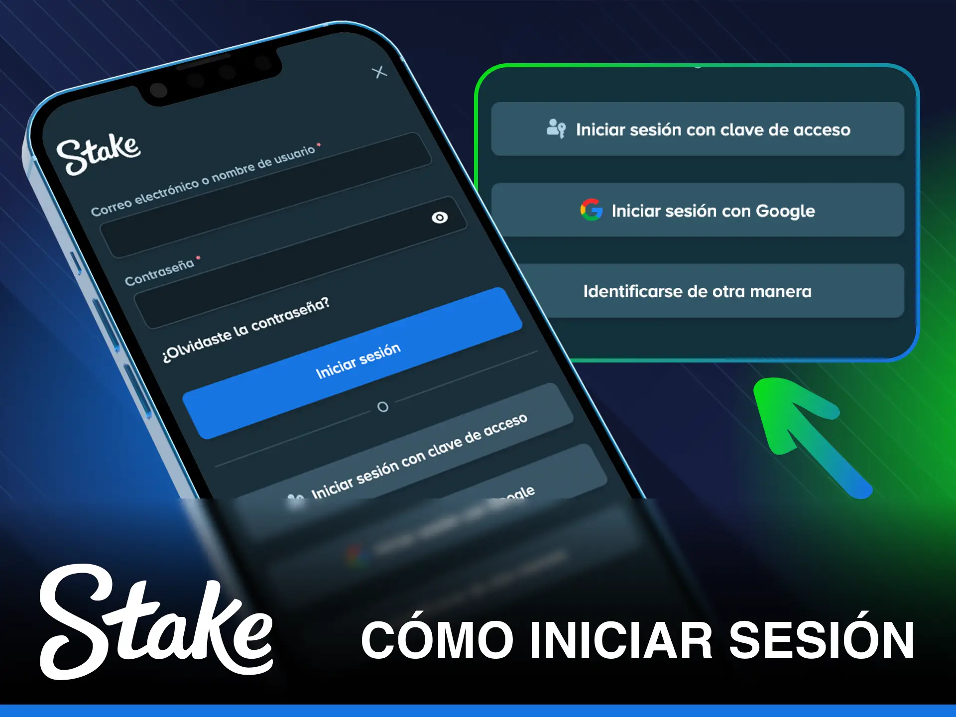 Descubre cómo iniciar sesión en la App de Stake para apostar rápido.