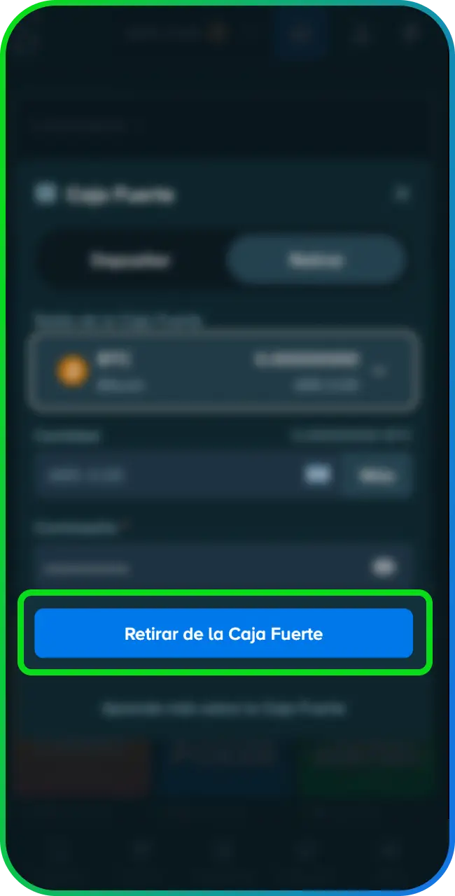 Confirma la solicitud y finaliza el proceso de Retirada en Stake exitosamente.