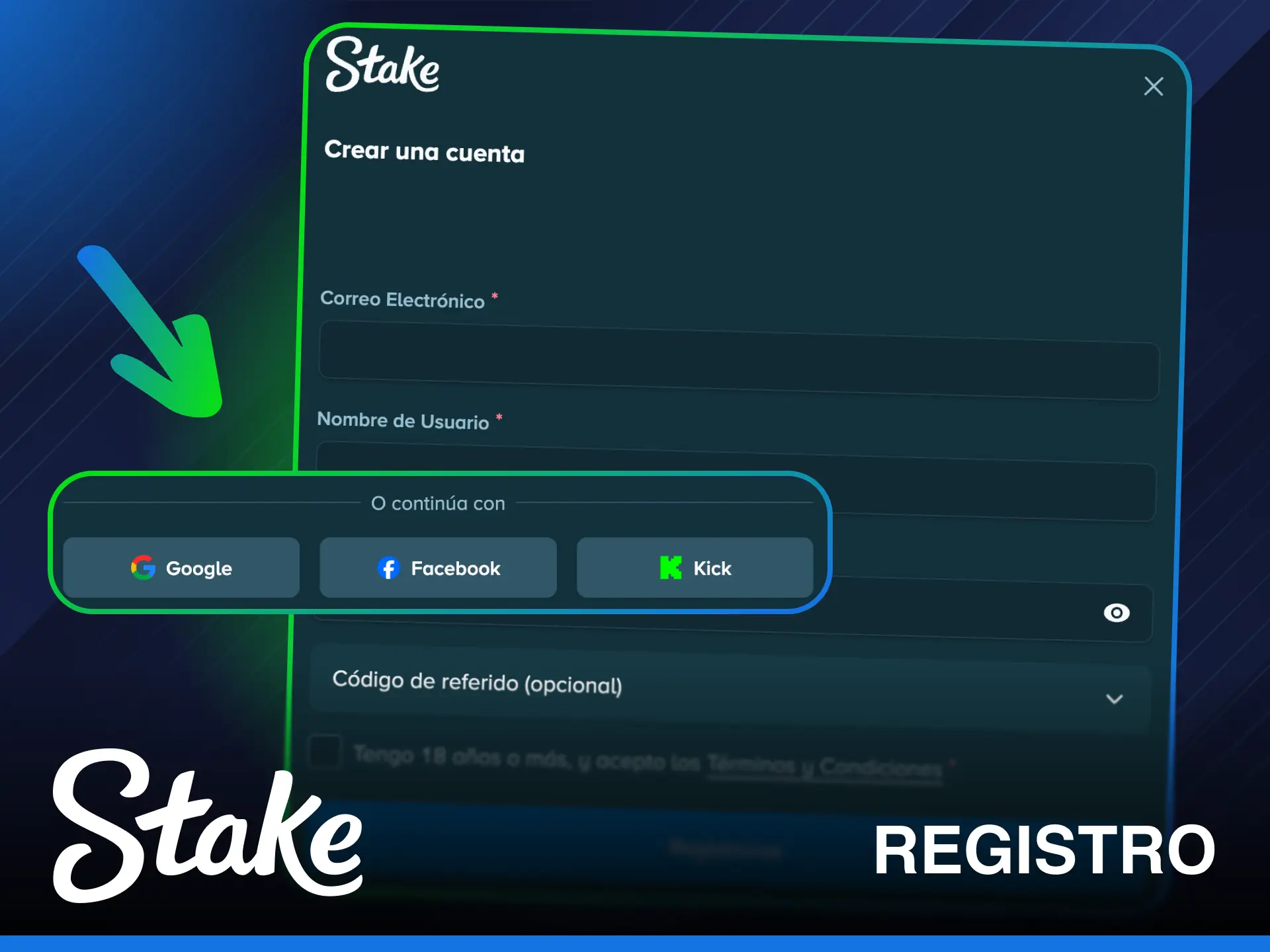Crea tu cuenta en Stake Casino Argentina y empieza a ganar ahora.
