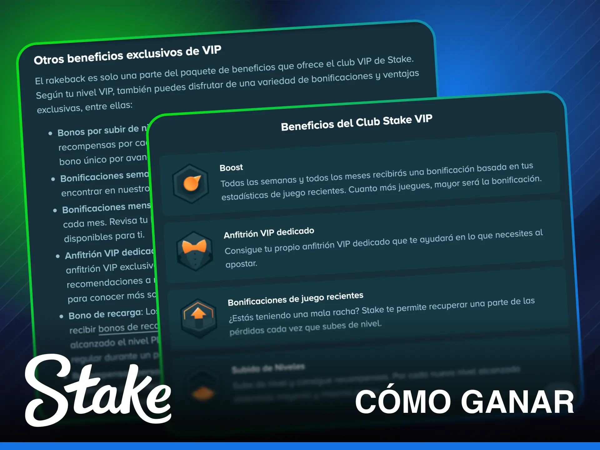 Juega ahora para ganar recompensas constantes con el Rakeback de Stake.